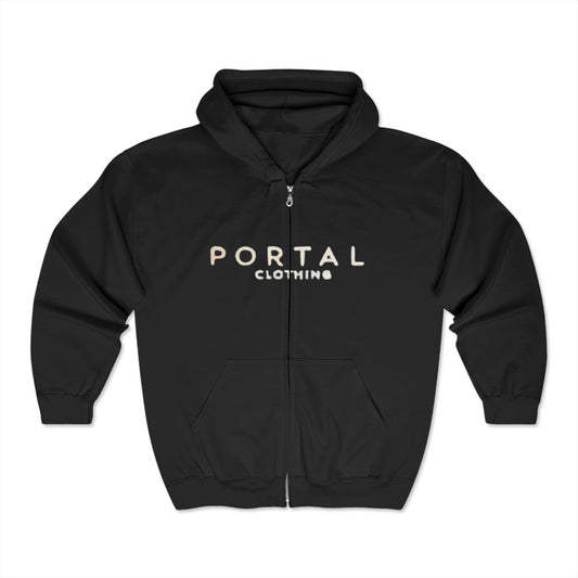 Unisex Heavy Full Zip Hooded Sweatshirt | Portal clothing