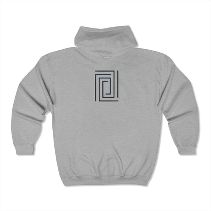 Unisex Heavy Full Zip Hooded Sweatshirt | Portal Clothing