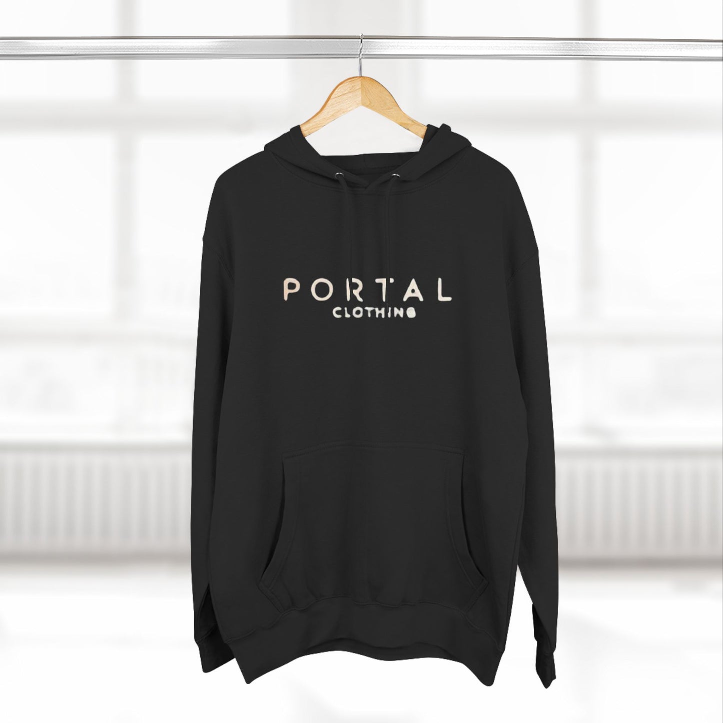 Three-Panel Fleece Pullover Hoodie | Portal Clothing