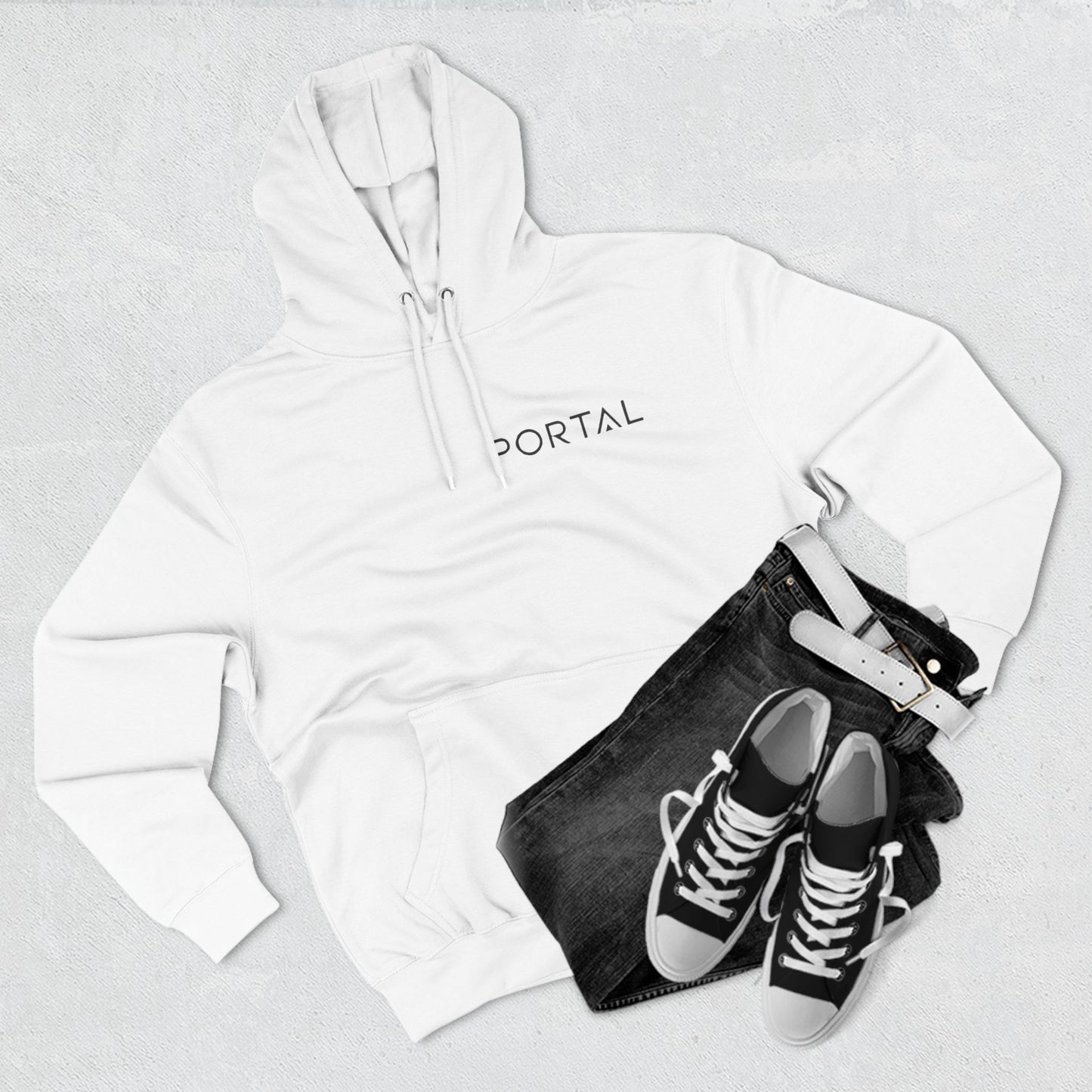 Cozy Three-Panel Fleece Pullover Hoodie | Portal Clothing